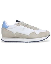 Hackett - Vector Plain Leather Sneakers - Lyst