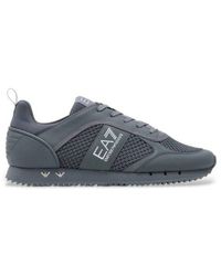 EA7 - Baskets Bleu Gris - Lyst