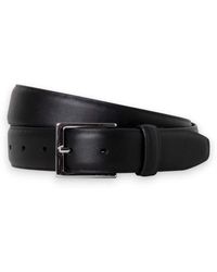 Hackett - Ceinture Feather Edge Noire - Lyst