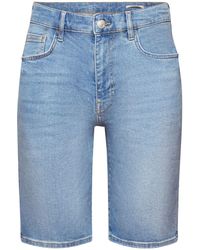 Esprit - Short en jean décontracté de coupe Slim Fit - Lyst