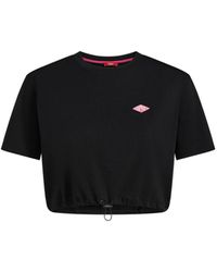 Esprit - Cropped T-shirt Van Katoen-jersey Met Logo - Lyst