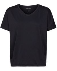 Esprit - Sportief T-shirt Met V-hals En E-dry - Lyst
