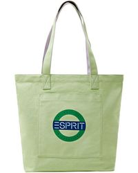 Esprit - Canvas Tote Bag Met Logo - Lyst