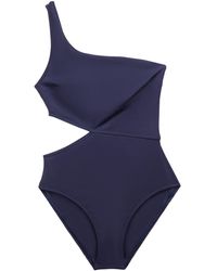 Esprit - Badeanzug mit Cut-out an einer Schulter - Lyst