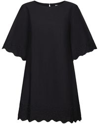 Esprit - Mini-jurk Met Borduursel En Klokmouwen - Lyst