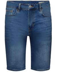 Esprit - Short en jean décontracté de coupe Slim Fit - Lyst