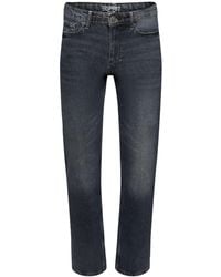 Esprit - Retro Rechte Jeans Met Middelhoge Taille - Lyst
