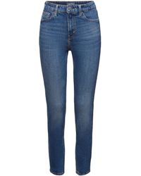 Esprit - Slim Jeans Met Hoge Taille - Lyst