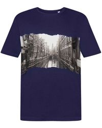 Esprit - T-shirt Met Ronde Hals En Print - Lyst