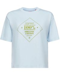 Esprit - T-shirt Van Organic Cotton Met Print - Lyst