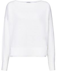 Esprit - Sweater Van Katoen En Linnen - Lyst