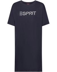 Esprit - Jersey-Nachthemd mit Logo - Lyst