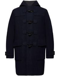 Esprit - Manteau à boutons olive en laine mélangée - Lyst