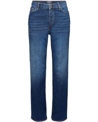 Esprit - Straight Jeans Met Retrolook En Hoge Taille - Lyst
