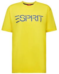 Esprit - Uniseks T-shirt Van Katoen-jersey Met Logo - Lyst