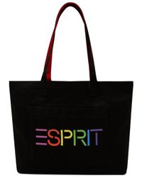 Esprit - Canvas Tote Bag Met Logo - Lyst