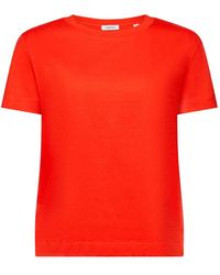 Esprit - T-shirt à encolure ronde en coton - Lyst