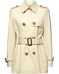 Esprit - Korte Double-breasted Trenchcoat - Lyst