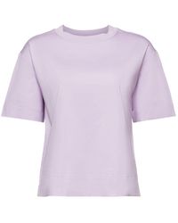 Esprit - T-Shirt aus Pima-Baumwolle mit Rundhalsausschnitt (1-tlg) - Lyst