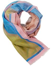 Esprit - Rafelige Sjaal Met Print - Lyst