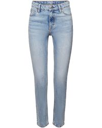 Esprit - Retro Slim Jeans Met Hoge Taille - Lyst