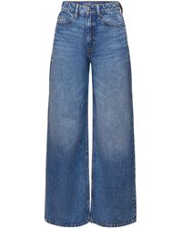 Esprit - Retro-Jeans mit hohem Bund und weitem Bein - Lyst