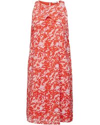 Esprit - Crêpe Chiffon Mini-jurk Met Print - Lyst