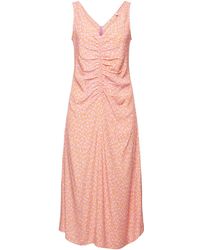 Esprit - Mouwloze Midi-jurk Met Print All-over - Lyst