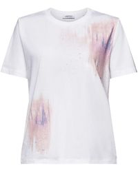 Esprit - Katoenen T-shirt Met Grafische Print - Lyst