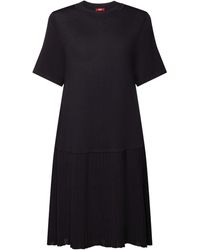Esprit - Minikleid Plissiertes Kleid mit tiefer Taille - Lyst