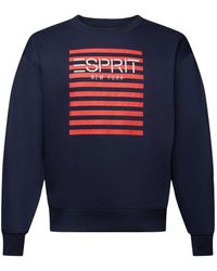 Esprit - Logo-Sweatshirt mit Rundhalsausschnitt (1-tlg) - Lyst