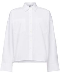 Esprit - Overhemd Van Katoen-popeline Met Knoopsluiting - Lyst