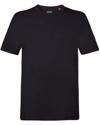 Esprit - T-shirt Van Pima Katoen-jersey Met Ronde Hals - Lyst