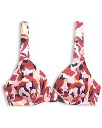 Esprit - Carilo Beach Gewatteerde Bikinitop Met Bloemenmotief - Lyst