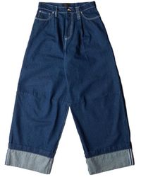 Simone Rocha - Wide Leg Puddle Denim Jeans W/ Emb - Lyst