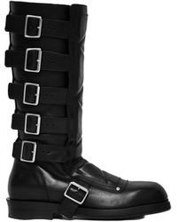 Ann Demeulemeester - Jace Biker Belted Boots - Lyst
