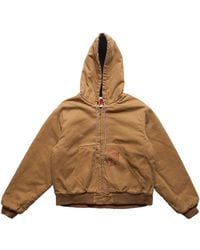 Sky High Farm - Sky High Farm Sh4U Hooded Work Jacket Woven Dark - Lyst
