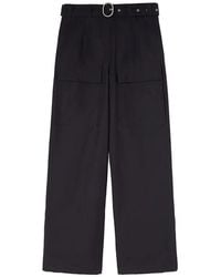 Jil Sander - Belted Relaxed Trousers With Front Pockets Pants - Lyst