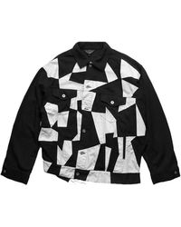 Comme des Garçons - Cdg Patchwork Twisted Trucker Jacket - Lyst