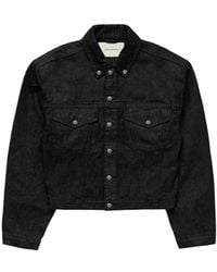 Entire studios - Shrunken Denim Jacket Raw - Lyst