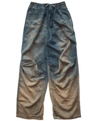DIESEL - Relaxed Dégradé Drawstring Jeans D-Pari - Lyst