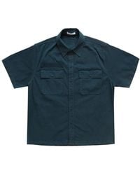Helmut Lang - Short Sleeve Uniform Shirt Pine - Lyst
