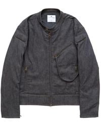 Courreges - Scuba Denim Bomber Jacket - Lyst