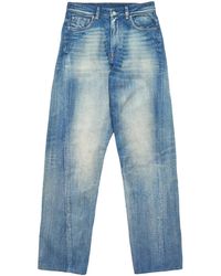 MM6 by Maison Martin Margiela - Mm6 Washed Denim Jeans Medium - Lyst
