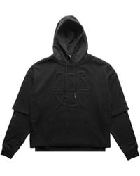 Jean Paul Gaultier - Double Sleeve Oversized Hoodie With Embossed "Jpg" - Lyst