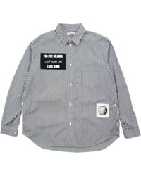 Undercover - Striped Shirt With Patches - Lyst