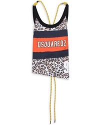 DSquared² - Leopard Tank Top - Lyst