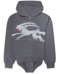 PROTOTYPES - Sprayed Goat Hoodie Romper - Lyst