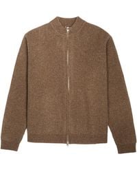 KROST - Liv Wool Zip Cardigan Espresso - Lyst