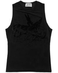 Jean Paul Gaultier - Flocked "The Tattoo" Ruban Tank Top - Lyst